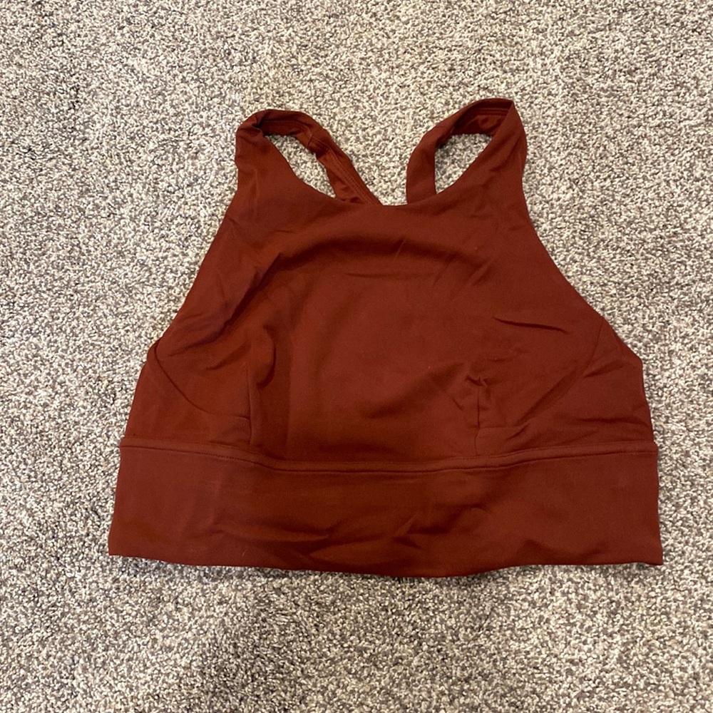 Lululemon wunder train racerback bra. Size 8. Terracotta